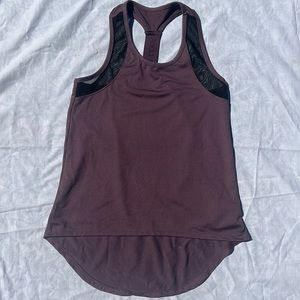 Jill Yoga Athletic Tank top purple mesh detail size Medium